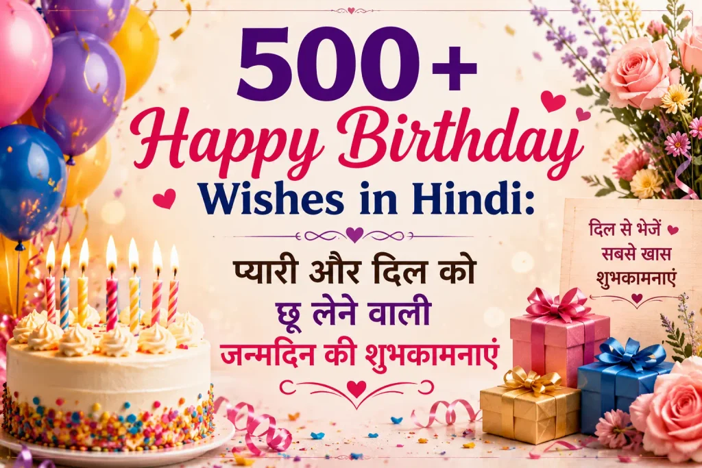 Happy Birthday Wishes in Hindi