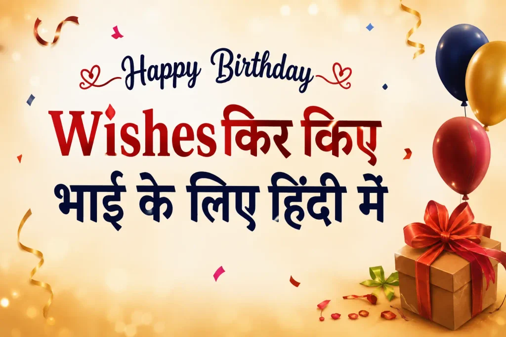 Happy Birthday Wishes for Brother in Hindi