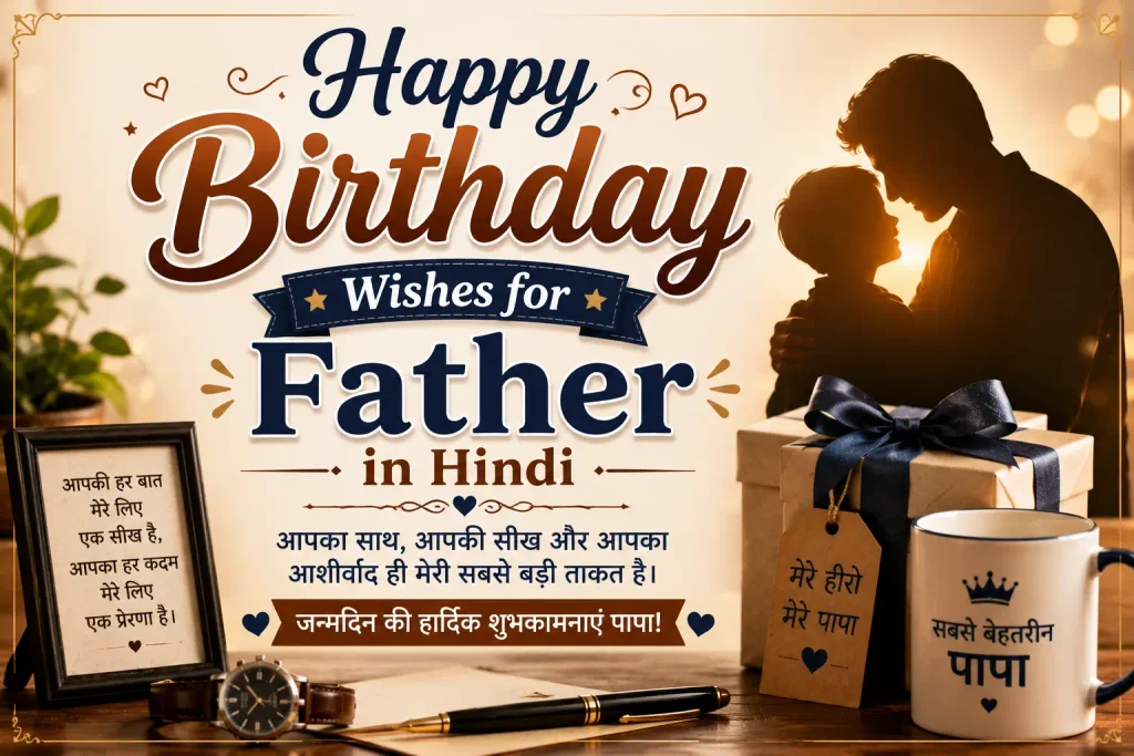 Happy Birthday Wishes for Father in Hindi