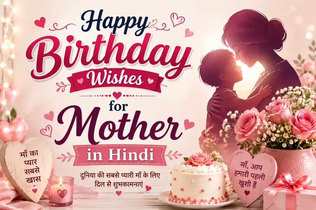 Happy Birthday Wishes for Mother in Hindi