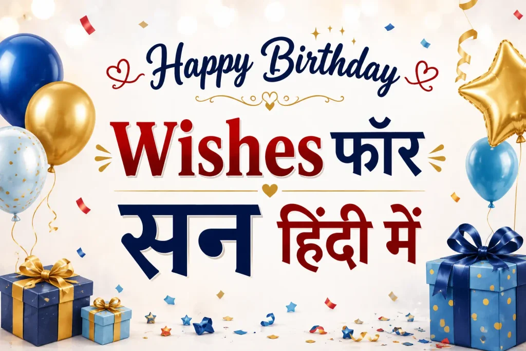 Happy Birthday Wishes for Son in Hindi