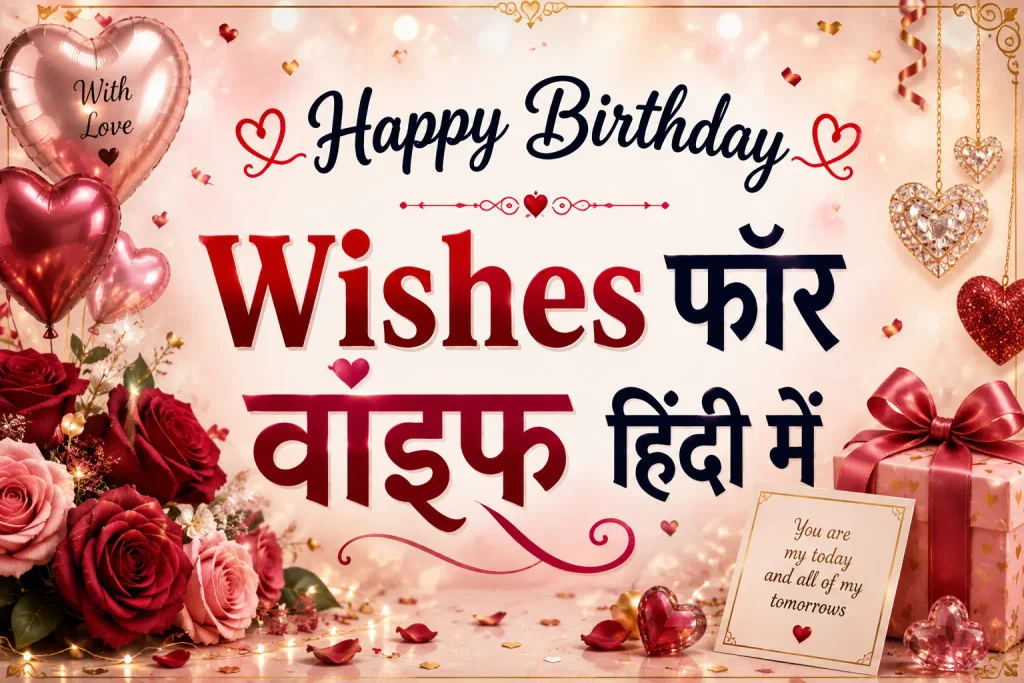 Happy Birthday Wishes for Wife in Hindi