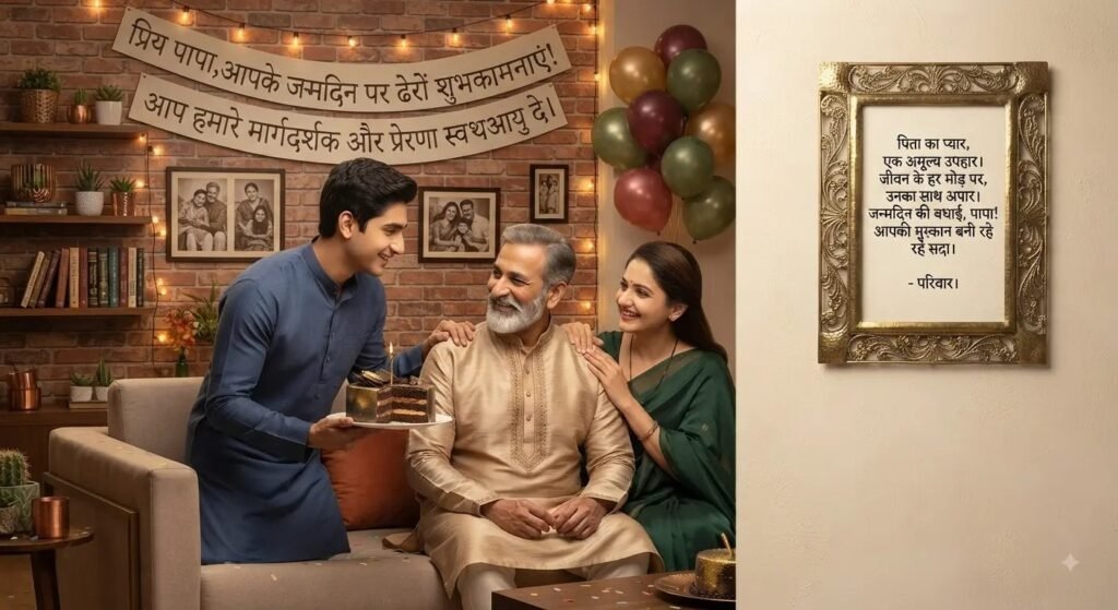 Happy Birthday Papa Wishes in Hindi