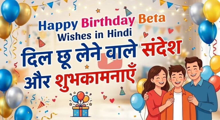 Happy Birthday Beta Wishes in Hindi