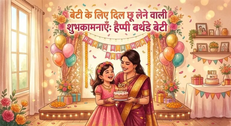 Happy Birthday Beti Wishes in Hindi