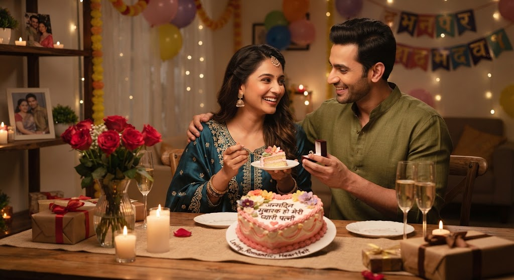 Happy Birthday Wishes for Wife in Hindi