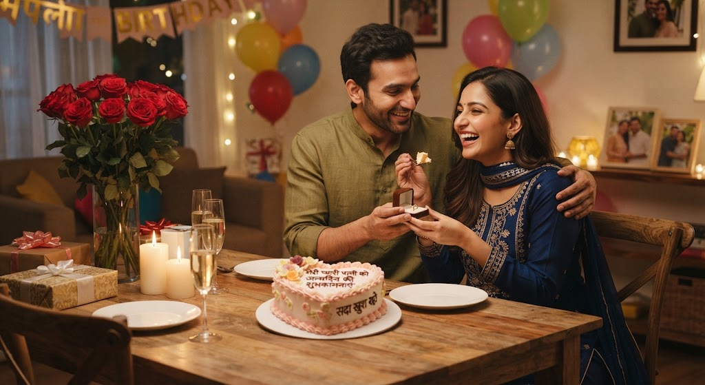 Happy Birthday Wishes for Wife in Hindi