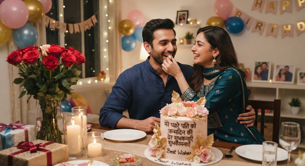 Happy Birthday Wishes for Husband in Hindi
