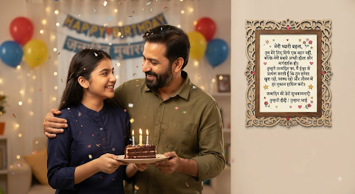 Happy Birthday Sister Wishes in Hindi