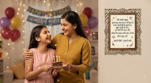 Happy Birthday Sister Wishes in Hindi