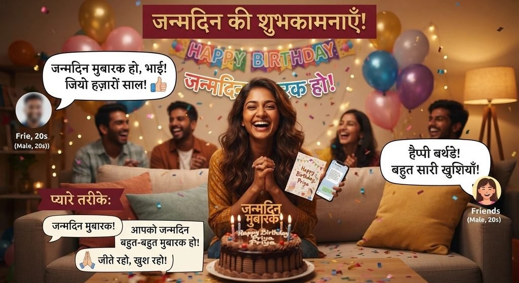 Happy birthday wish kaise kare in hindi